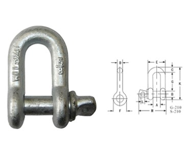 Beugel-G210 US SCHROEFPIN KETTINGBEUGEL