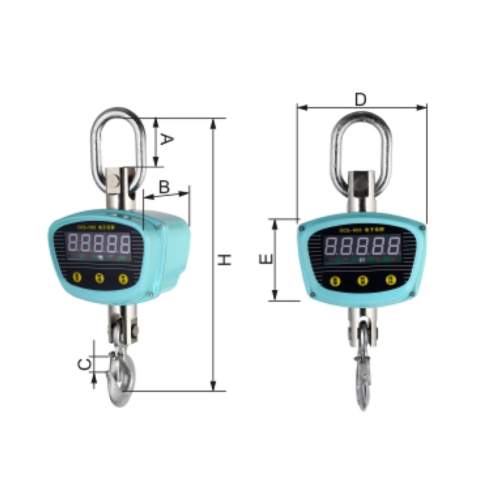 Nieuwe commerciële kraanweegschaal-OCS-H3