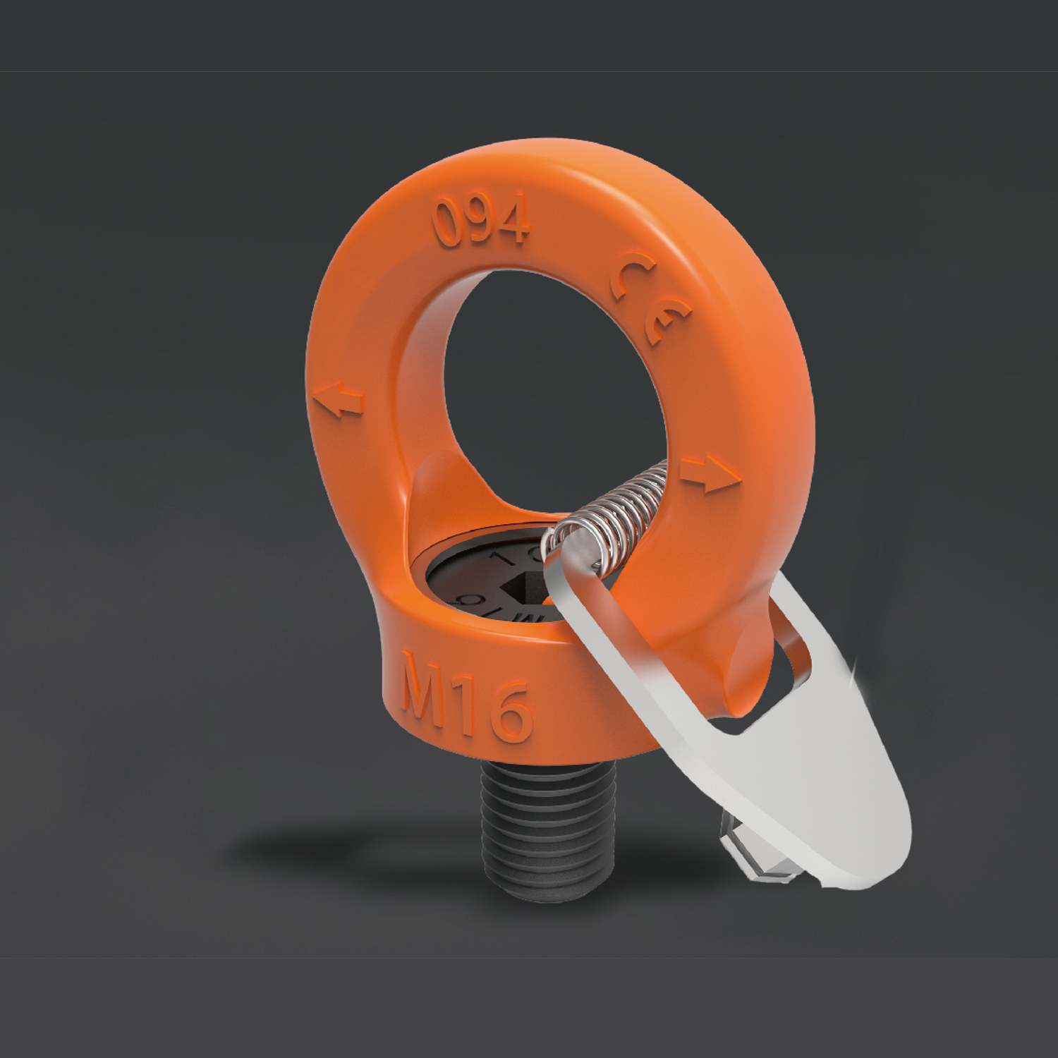 Recht hangende ronde liftring-094-serie