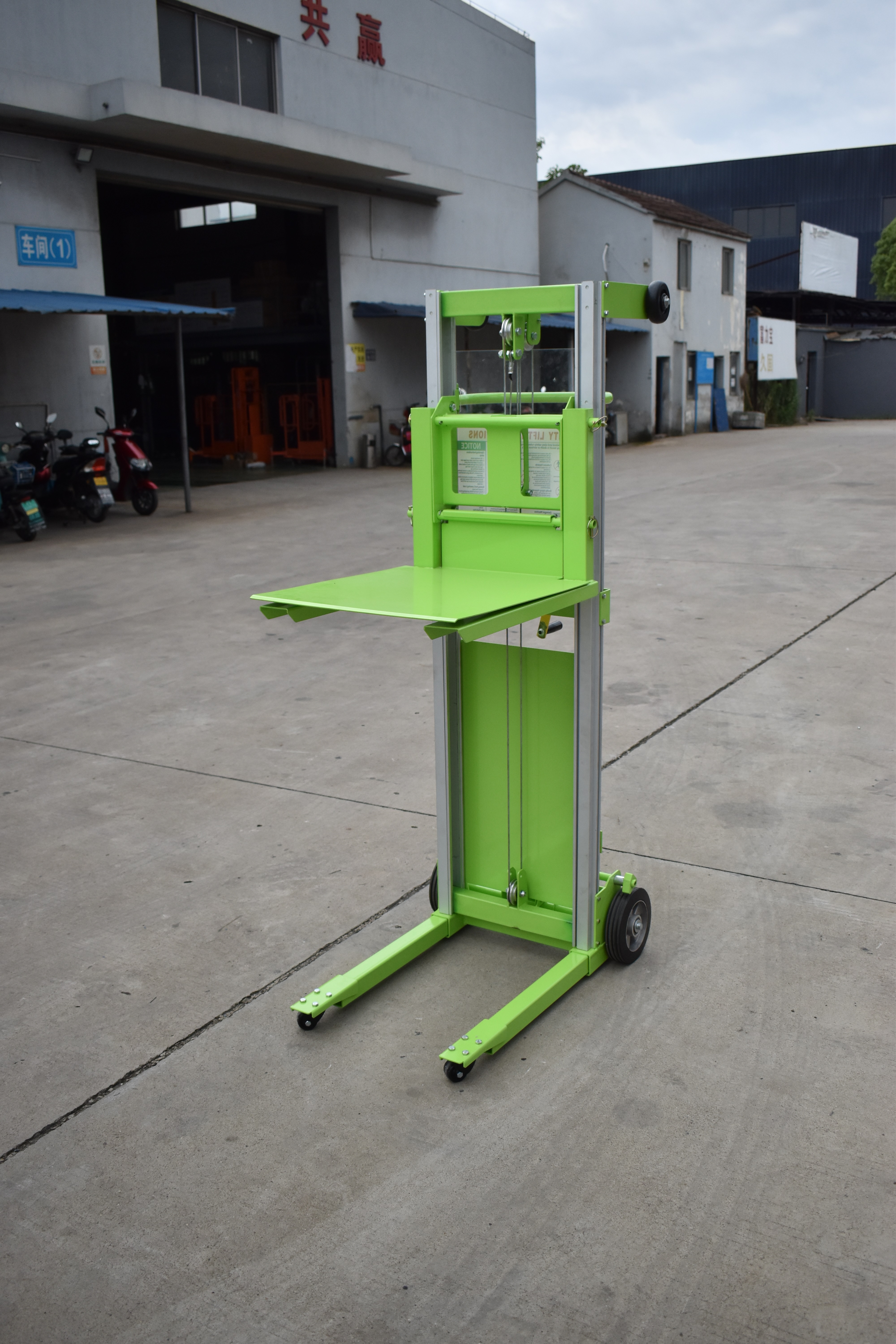 Flip-type aluminium handmatige stapelaar-WFH