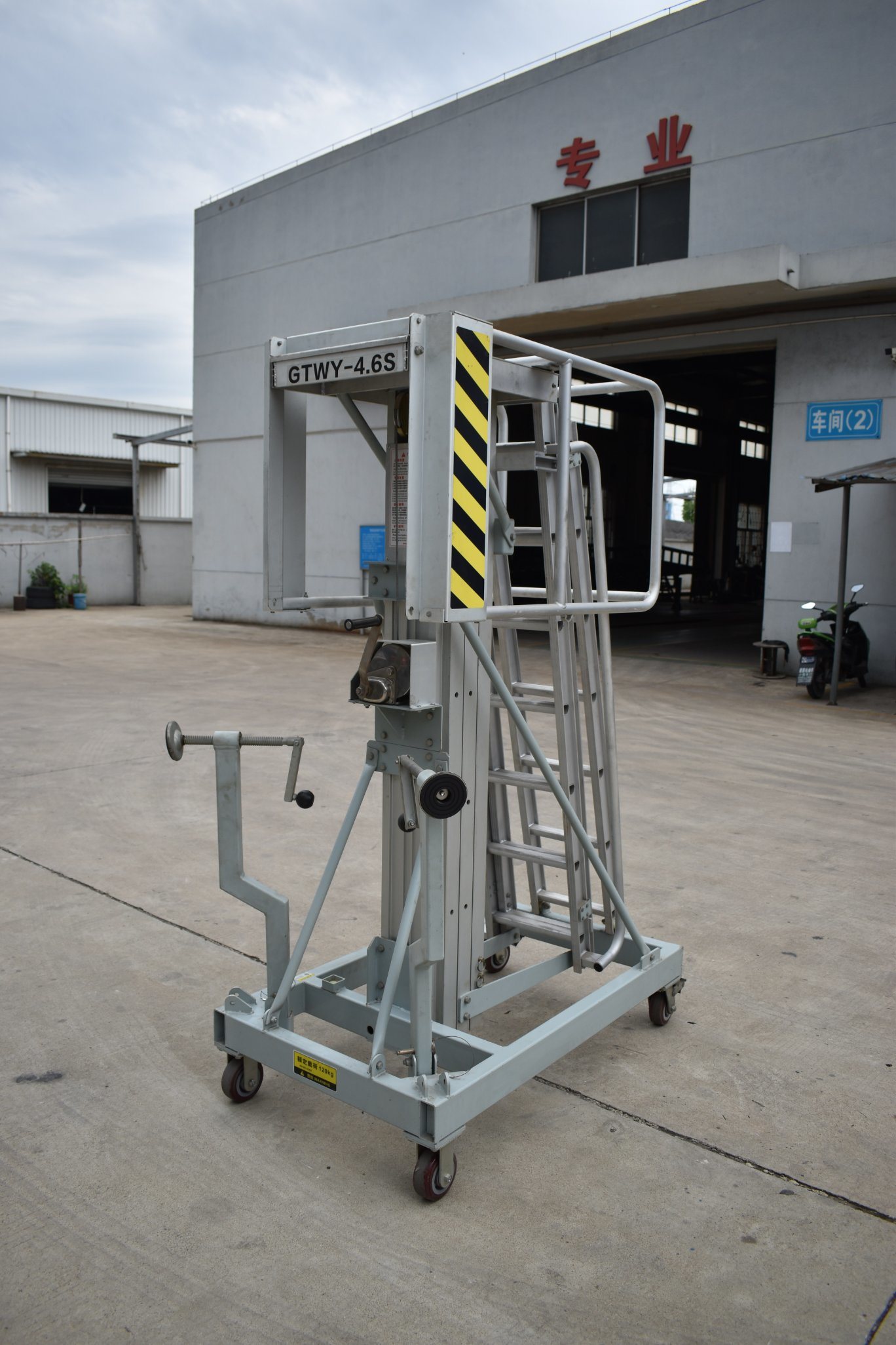 Handmatig hefwerkplatform van aluminiumlegering-GTWP